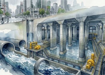 A 50 metros de profundidade, Tóquio esconde uma catedral subterrânea de concreto criada para engolir enchentes antes que elas cheguem à cidade