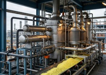 Recuperação de enxofre mostra como refinarias convertem H2S perigoso em matéria-prima industrial