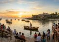 O pôr do sol mais famoso da Paraíba acontece ao som do Bolero de Ravel diante de uma fortaleza centenária