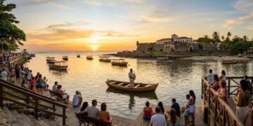 O pôr do sol mais famoso da Paraíba acontece ao som do Bolero de Ravel diante de uma fortaleza centenária