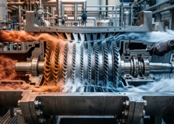 Turbinas compactas usam CO₂ sob pressão extrema para tentar gerar mais eletricidade com equipamentos menores