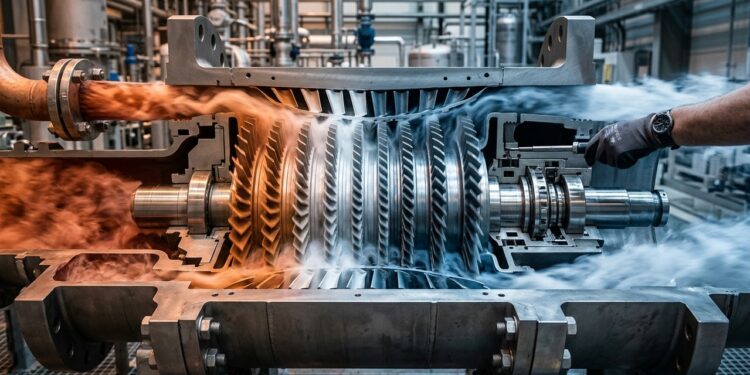 Turbinas compactas usam CO₂ sob pressão extrema para tentar gerar mais eletricidade com equipamentos menores