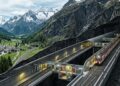 O túnel de Gotardo atravessa 57 quilômetros sob os Alpes e funciona como uma cidade técnica escondida dentro da montanha