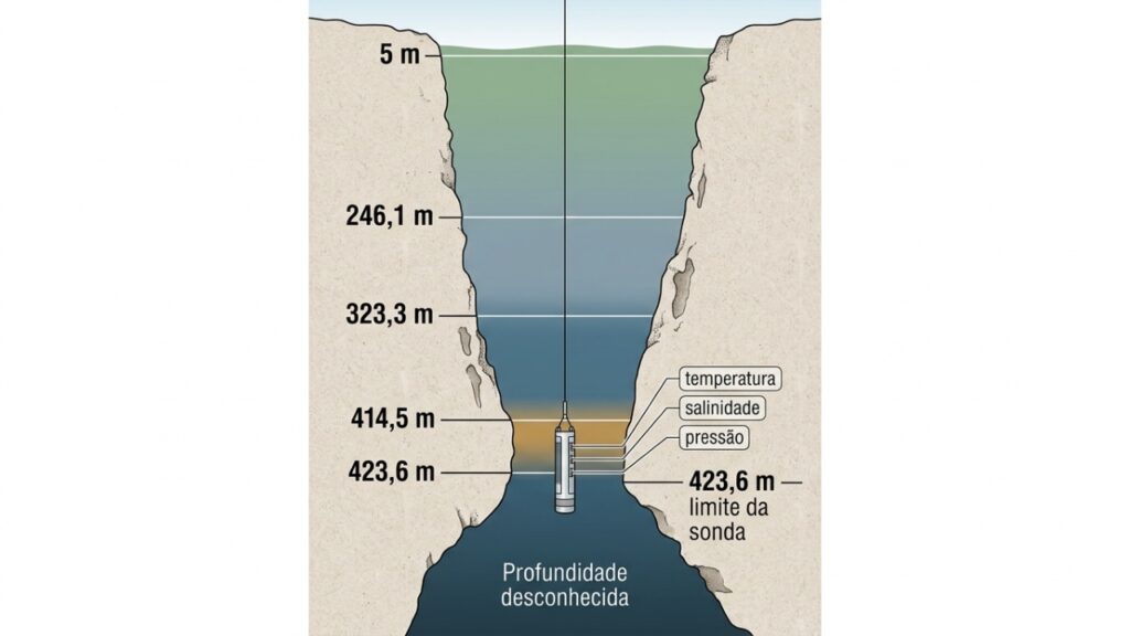Sonda não encontra o fundo do buraco azul Taam Ja’