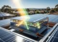 Duas camadas solares empilhadas tentam capturar mais luz e gerar mais energia no mesmo telhado