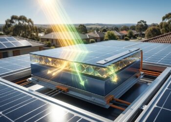 Duas camadas solares empilhadas tentam capturar mais luz e gerar mais energia no mesmo telhado