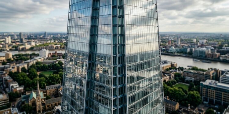 The Shard rasga o céu de Londres com 309 metros de vidro criados para refletir nuvens e desaparecer na paisagem