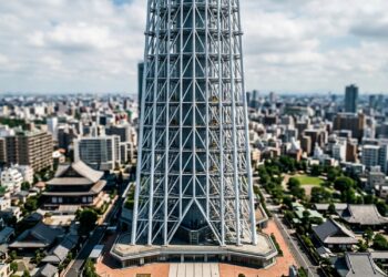 Tokyo Skytree usa uma ideia dos pagodes para resistir a terremotos a 634 metros de altura