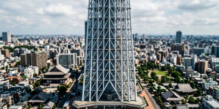 Tokyo Skytree usa uma ideia dos pagodes para resistir a terremotos a 634 metros de altura