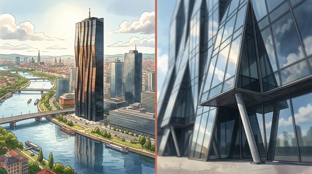 A torre de 220 metros que desafia o vento por ser quase 10 vezes mais alta do que sua largura estrutural