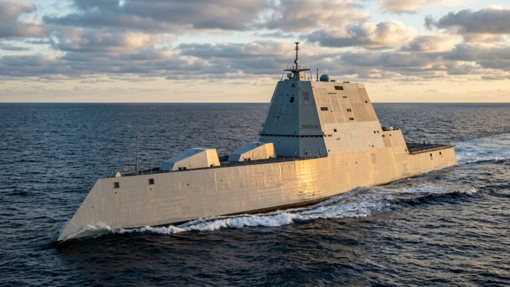 USS Zumwalt vira vitrine naval de mísseis hipersônicos