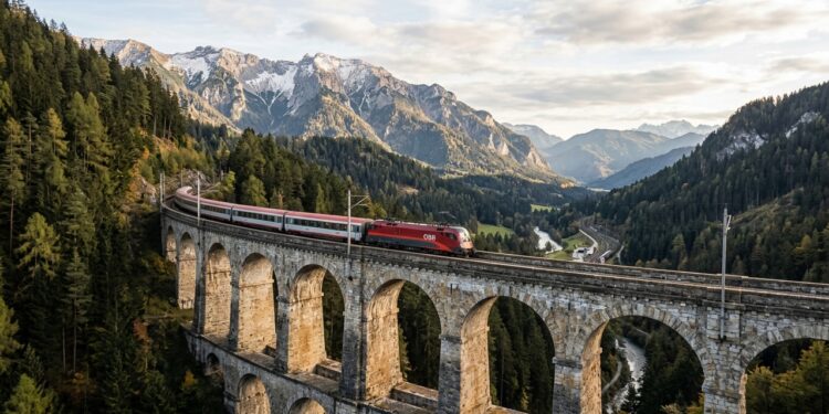 Com 41 quilômetros, 14 túneis e 16 viadutos, a Ferrovia de Semmering atravessou os Alpes antes das máquinas modernas