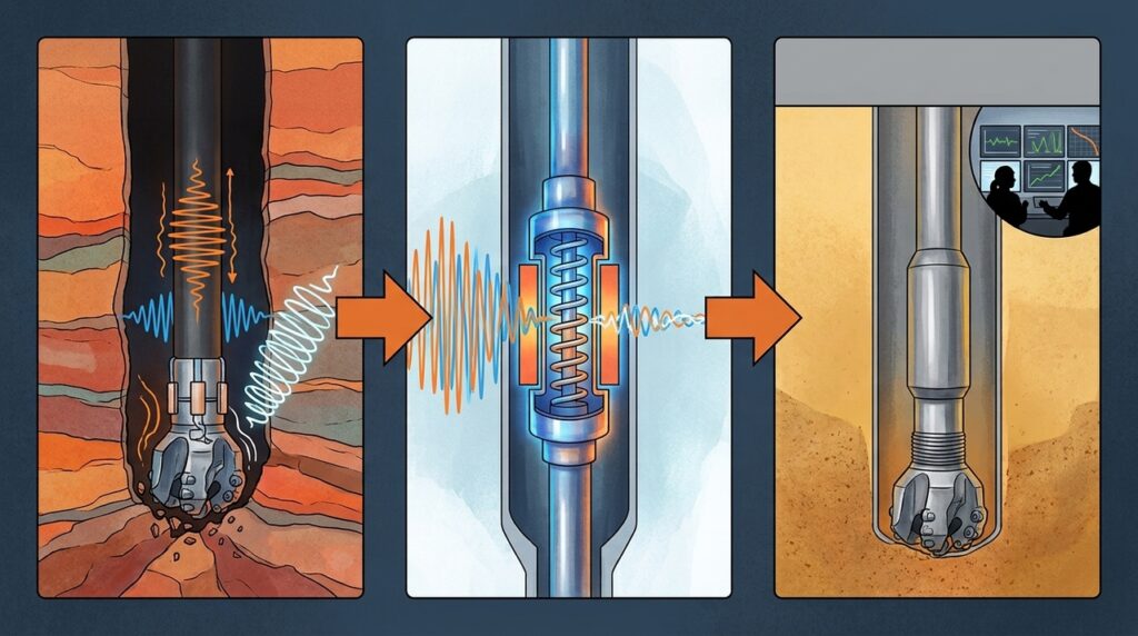 A tecnologia que sente torque, pressão e choque no fundo do poço para manter a broca mais estável