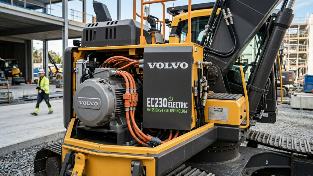 Com peso operacional de 23 toneladas e zero emissão de carbono, a nova escavadeira elétrica da Volvo muda o cenário de obras em áreas urbanas