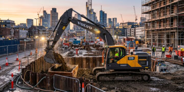 Com peso operacional de 23 toneladas e zero emissão de carbono, a nova escavadeira elétrica da Volvo muda o cenário de obras em áreas urbanas