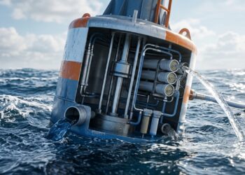 Equipamentos movidos pelas ondas produzem água potável no oceano sem cabos ligados à rede elétrica em terra