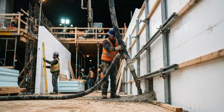 Sistema ICF combina módulos de EPS, aço e concreto