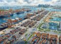 Singapura está construindo um megaporto automatizado para movimentar 65 milhões de contêineres por ano e apagar o antigo mapa portuário da cidade