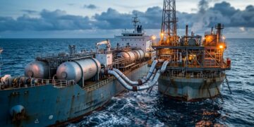Navios especiais levam CO2 líquido até o fundo do Mar do Norte para enterrar emissões industriais em rochas profundas, como um oleoduto ao contrário