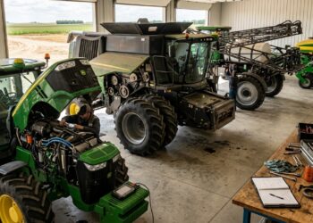 Mecânico de máquina agrícola virou profissão rara no campo, com tratores cheios de sensores, plantadeiras caras e fazendas que não podem parar na colheita