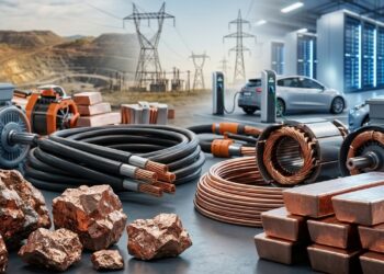O cobre escondido sob desertos e montanhas virou um dos metais mais disputados porque quase toda eletricidade moderna passa por ele