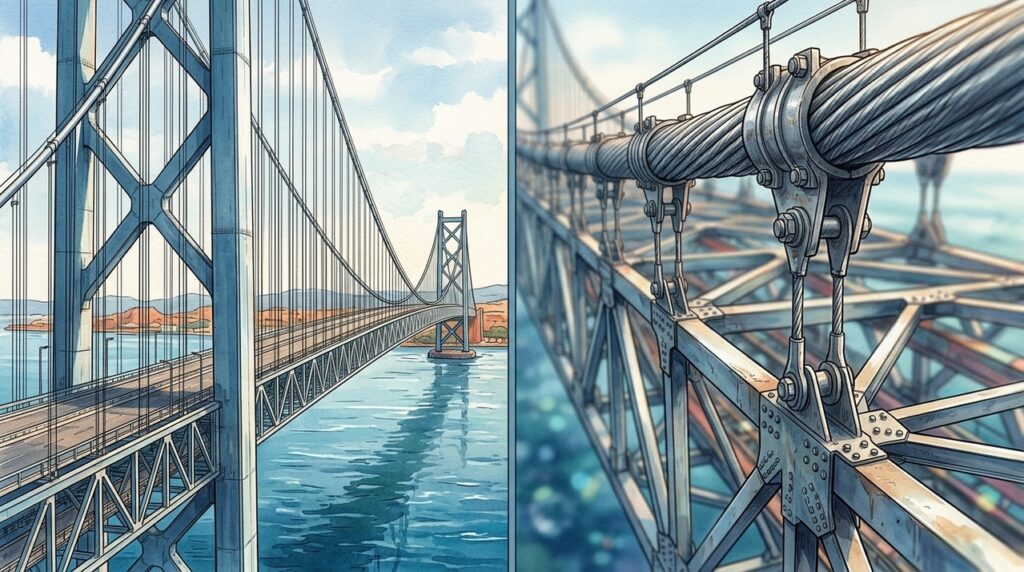 Com 3.911 metros, Akashi Kaikyo mostra até onde a engenharia de pontes suspensas pode chegar