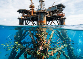 Antigas plataformas de petróleo que virariam sucata no fundo do mar podem se transformar em recifes artificiais cheios de peixes, corais e vida marinha