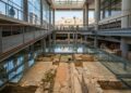 Um museu subterrâneo foi construído ao redor de ruínas históricas sem remover as estruturas originais encontradas durante as escavações