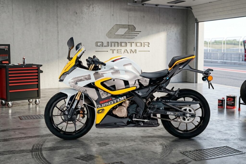 SBM 250S ganha nova pintura branca com amarelo