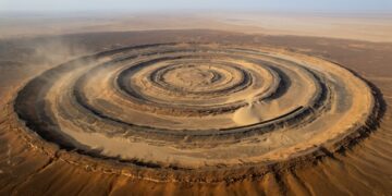 Por que o Olho do Saara forma anéis gigantes visíveis do espaço