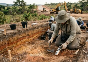A profissão chamada antes da escavadeira quando uma obra pode esconder vestígios históricos