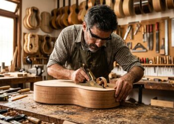 Como a profissão de luthier transforma madeira em instrumentos de alta precisão