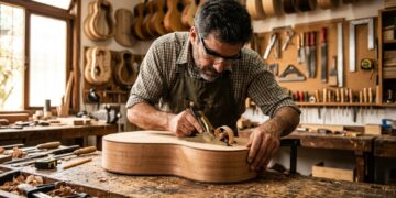 Como a profissão de luthier transforma madeira em instrumentos de alta precisão