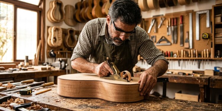 Profissão de luthier transforma madeira em instrumentos musicais