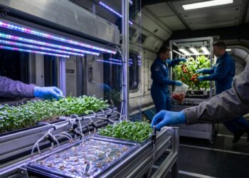 Cientista de plantas em microgravidade usa receitas de luz para mudar até o sabor das verduras cultivadas no espaço