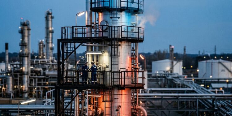 Destilação do petróleo e a separação de frações por faixa de ebulição