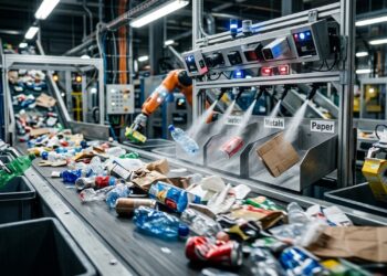 Robôs e sistemas ópticos identificam resíduos em milissegundos para separar toneladas de recicláveis