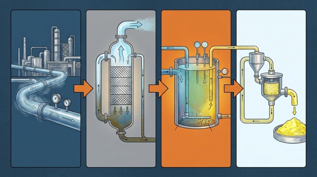 Reatores biológicos transformam sulfeto do gás natural em enxofre sólido usando microrganismos no lugar de altas temperaturas
