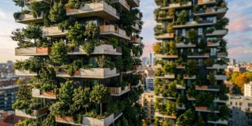 2 torres residenciais em Milão carregam centenas de árvores e transformam as varandas do Bosco Verticale em uma floresta vertical