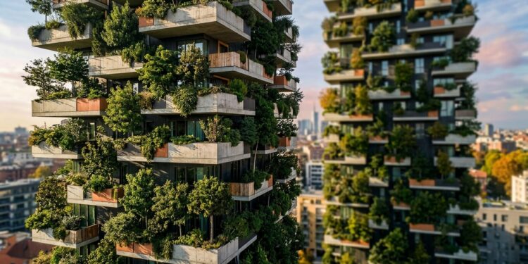 2 torres residenciais em Milão carregam centenas de árvores e transformam as varandas do Bosco Verticale em uma floresta vertical