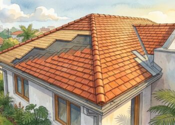Telha shingle muda o visual da casa, mas exige base contínua e ventilação sob a cobertura