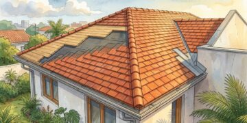 Telha shingle muda o visual da casa, mas exige base contínua e ventilação sob a cobertura