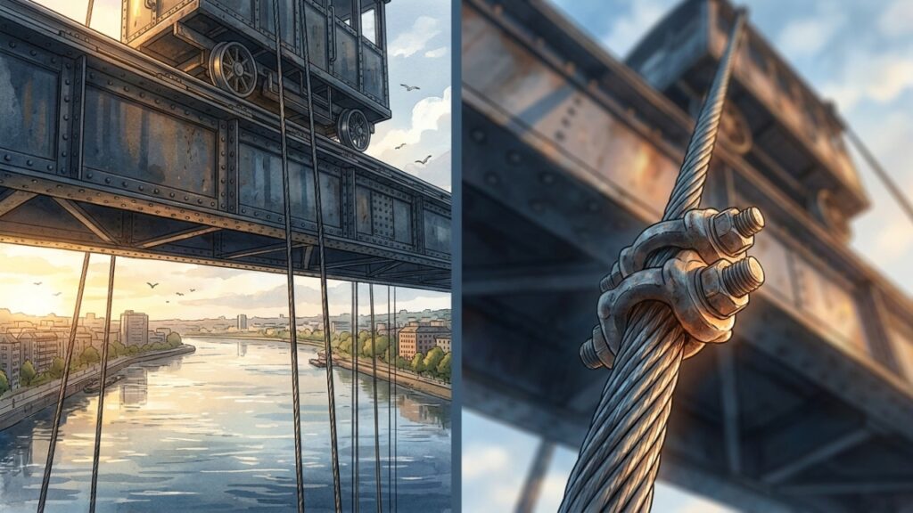 Ponte de Vizcaya e sua gôndola suspensa