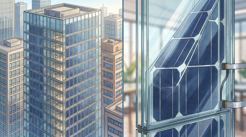 Vidros fotovoltaicos transformam fachadas e janelas em superfícies capazes de gerar eletricidade