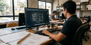 A casa que chega em painéis prontos está mudando o canteiro: construção a seco troca parte da obra artesanal pela montagem