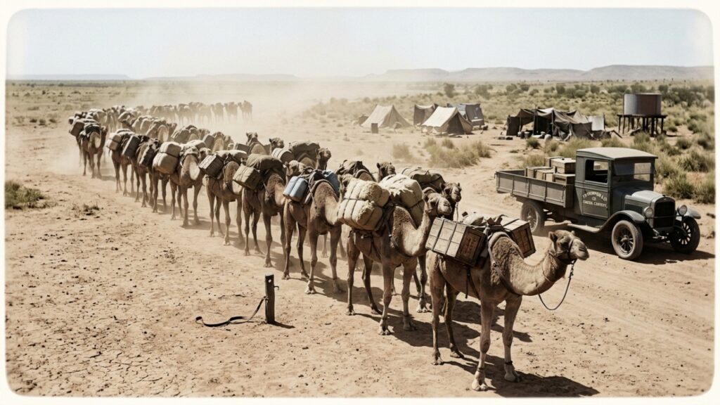 Como os camelos importados se tornaram ferais na Austrália