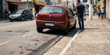 Estacionar a mais de 50 cm do meio-fio pode gerar multa