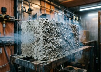 Um novo tipo de cimento carbonatável absorve parte do dióxido de carbono durante o processo de endurecimento