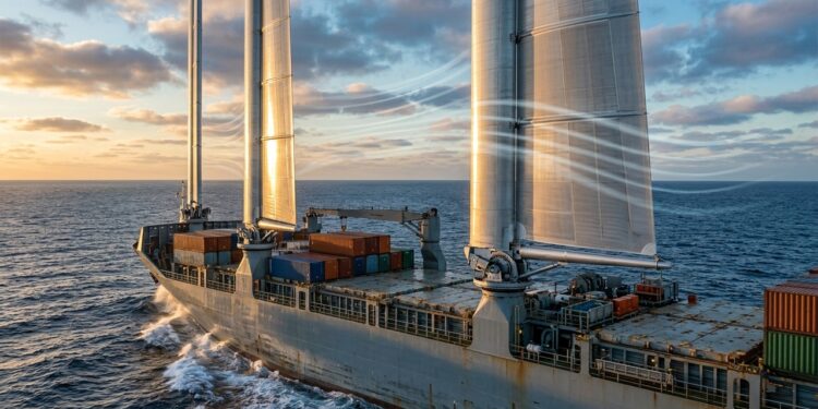 Navios começam a instalar velas rígidas gigantes para economizar combustível usando uma das forças mais antigas da navegação