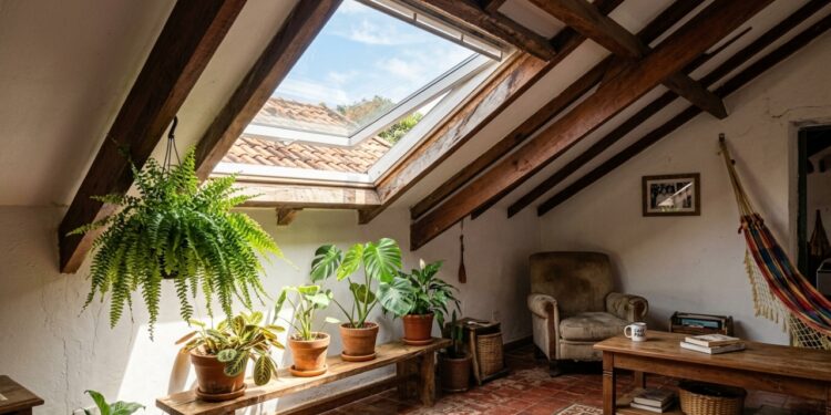 Claraboia é a abertura na cobertura que traz luz natural para casa
